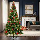 Arvore Natal 1,80m 500 Galhos Decorada Enfeitada Pinheiro Luxo Completa +80 Enfeites