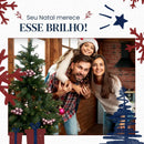 Árvore De Natal Luxo Premium 210cm Com 1200 Galhos Pinheiro Verde Pé De Ferro D'presentes